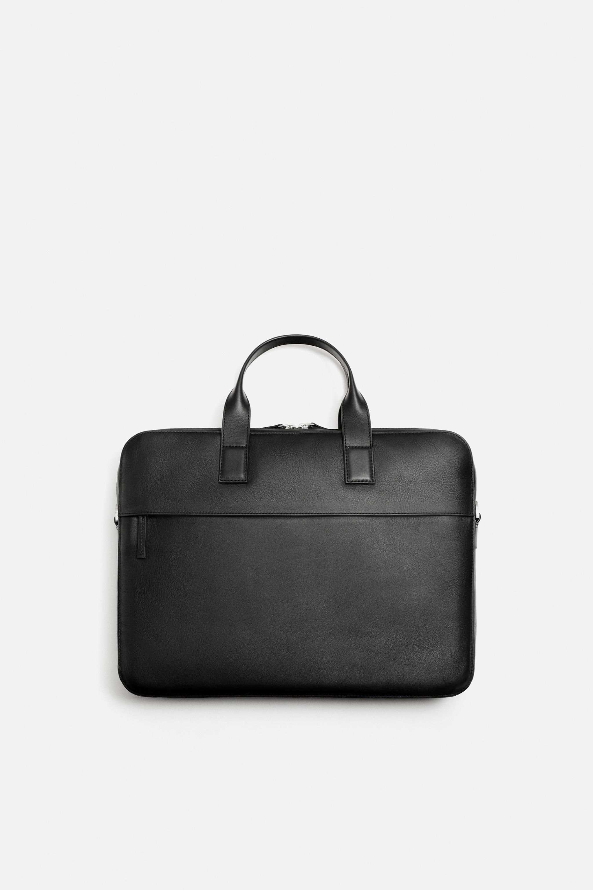 LEATHER BRIEFCASE Zara