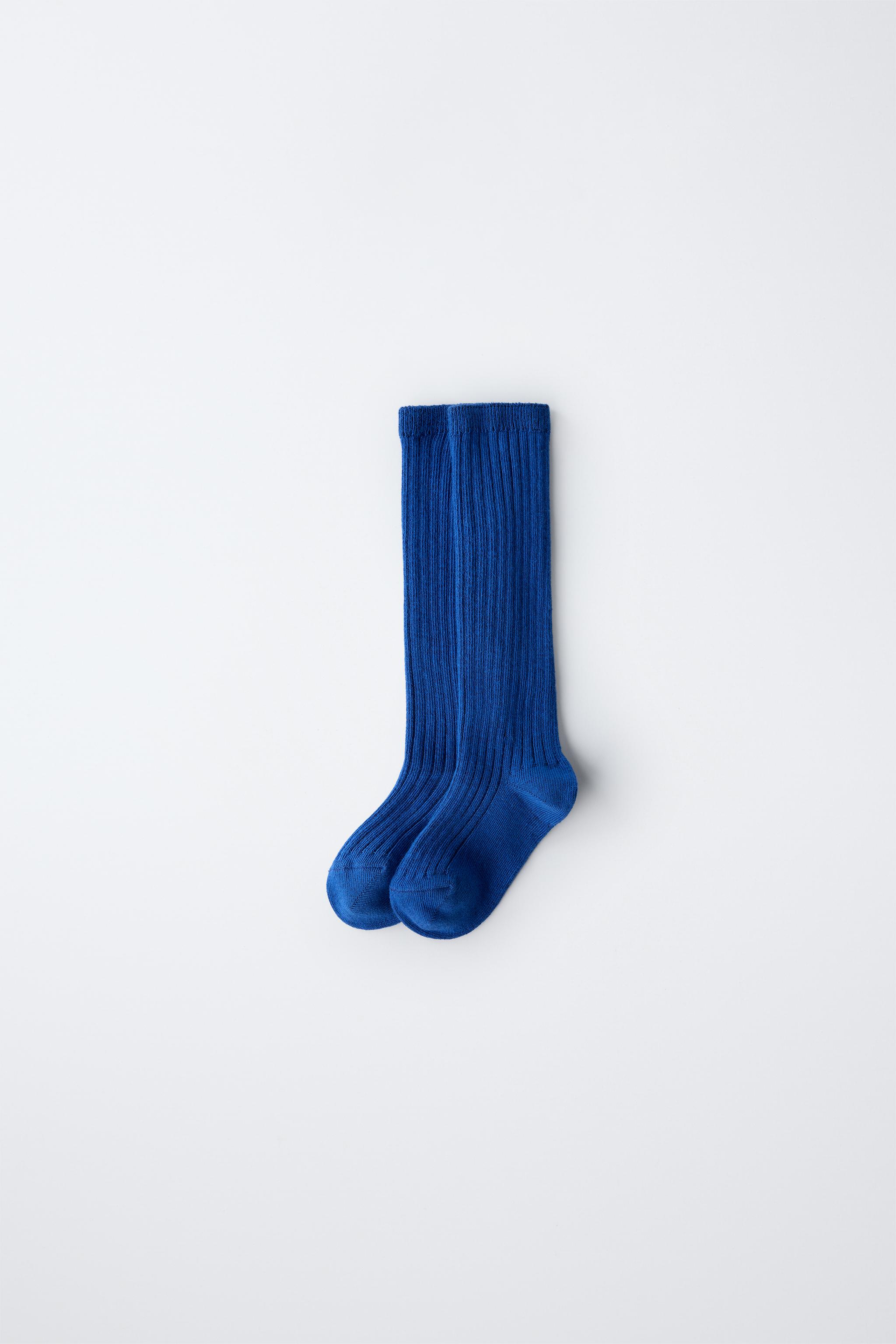 LONG RIBBED SOCKS Zara