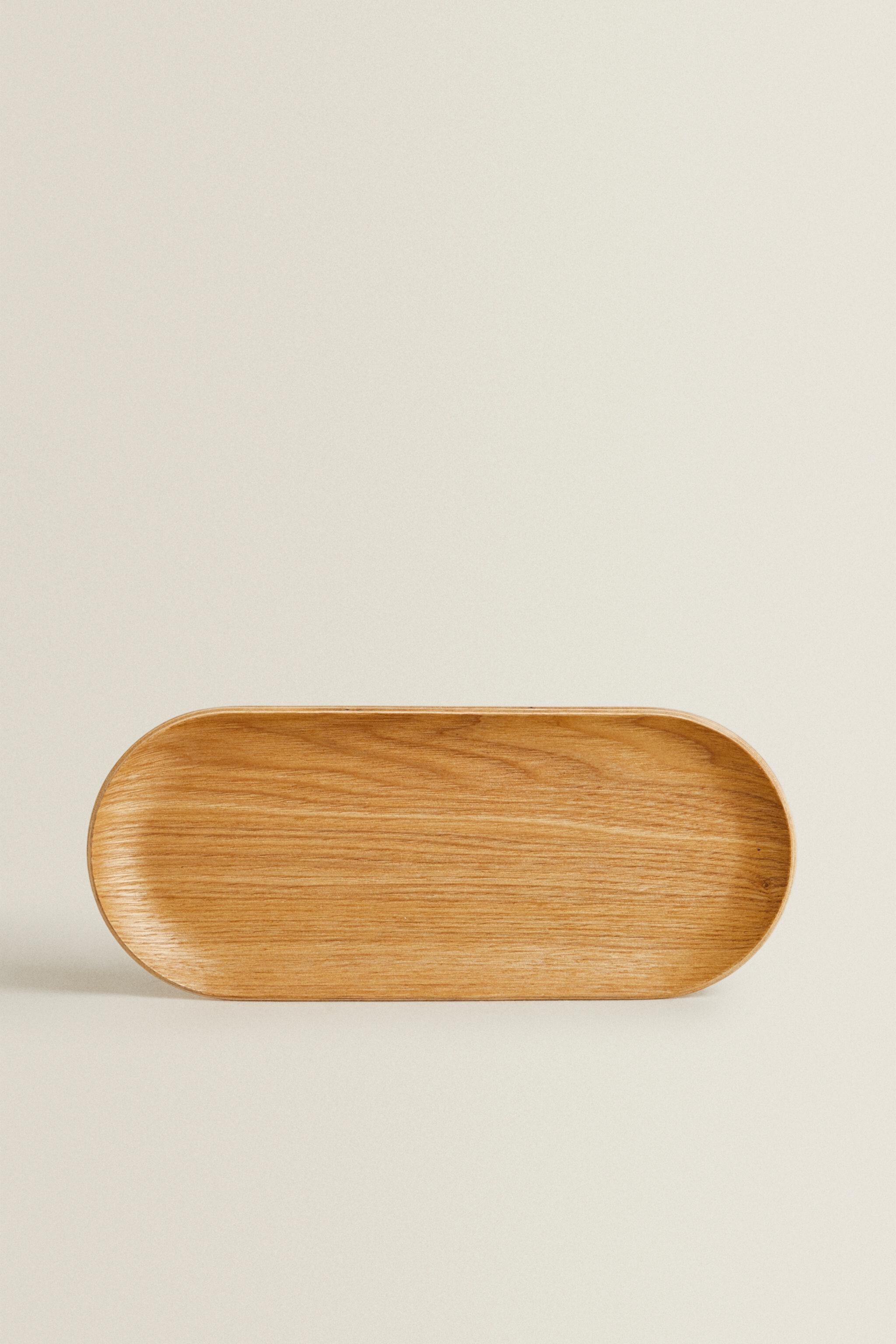 OVAL WOODEN TRAY Zara Home