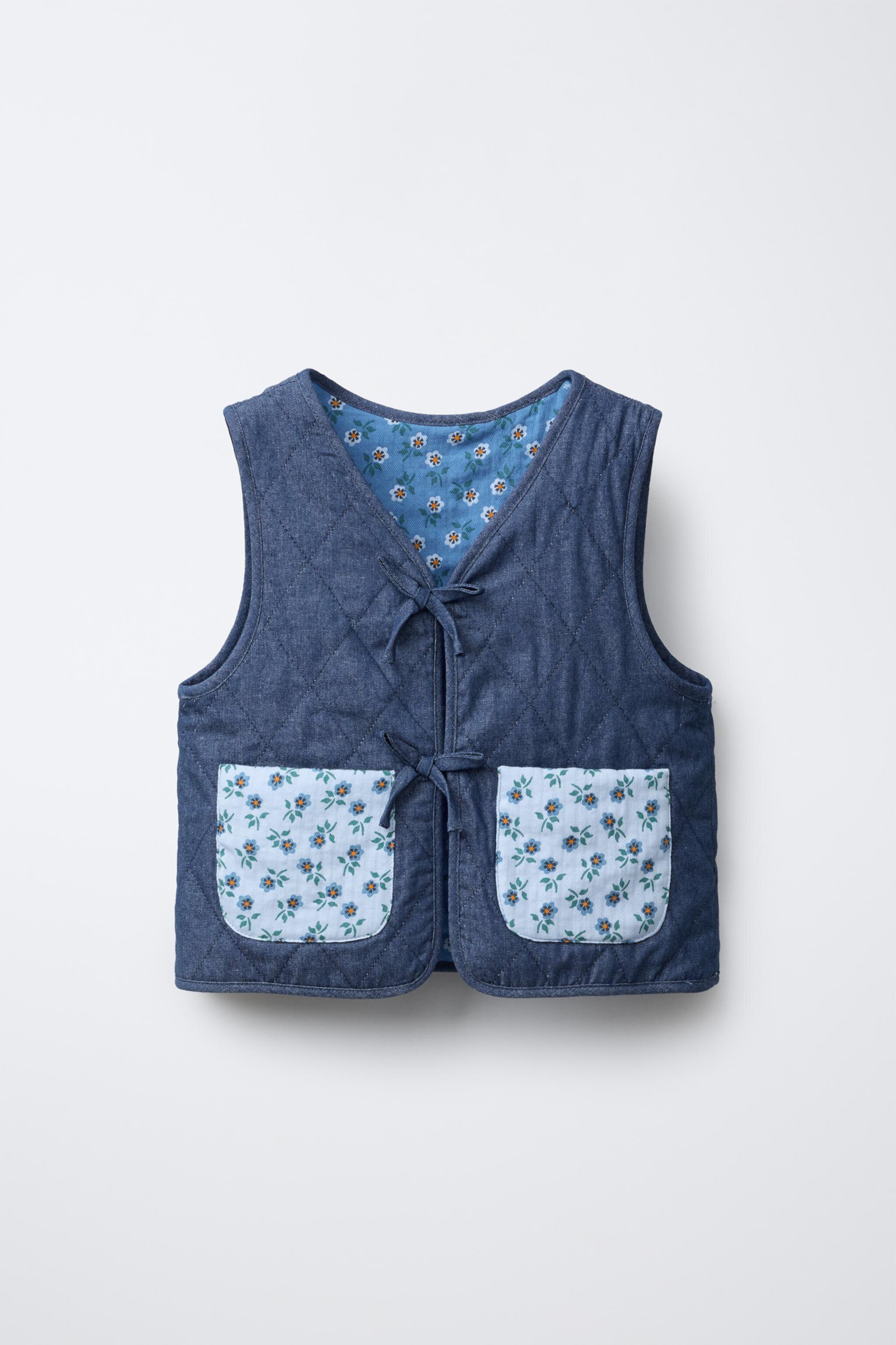 REVERSIBLE FLORAL VEST Zara