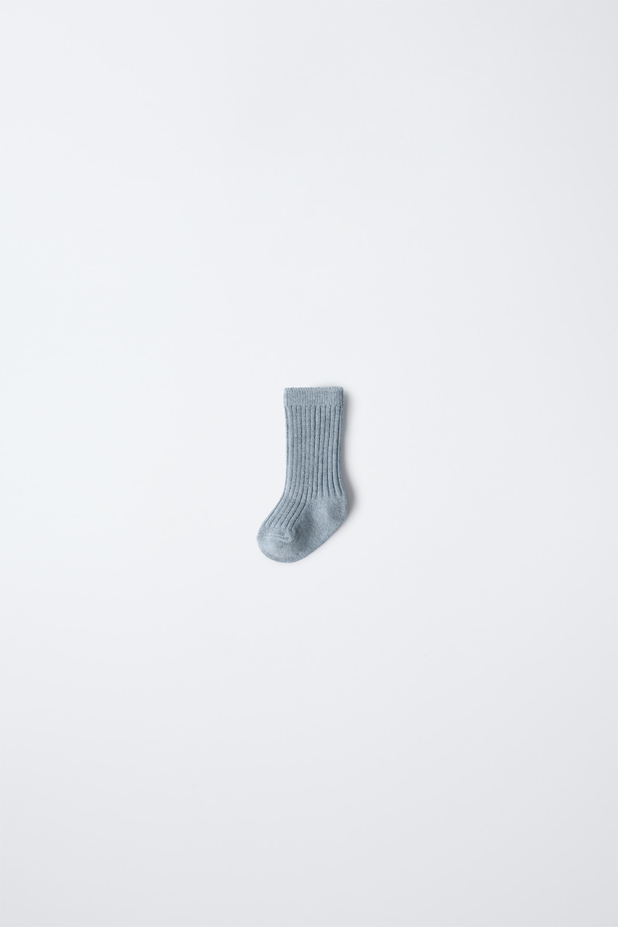 RIBBED COTTON AND SILK SOCKS Zara