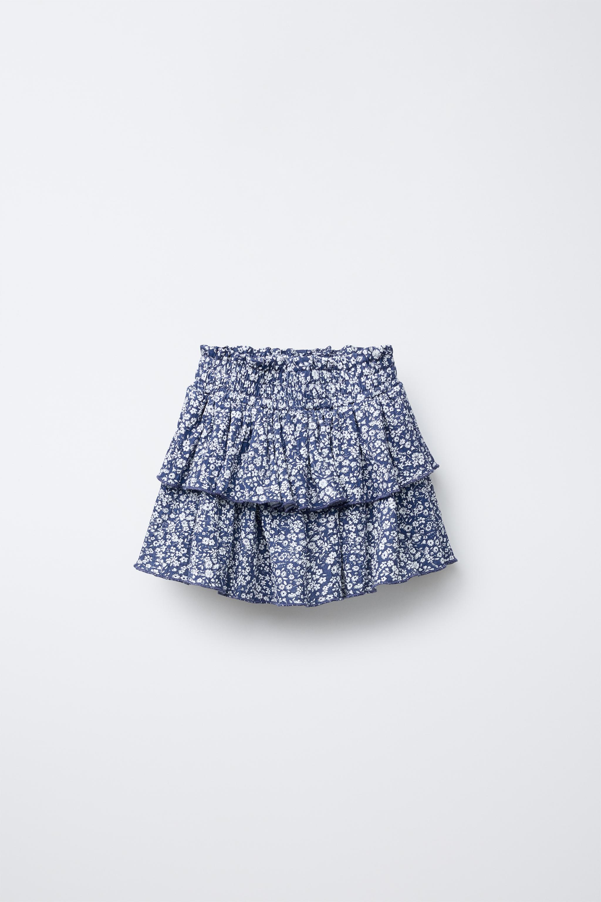 RUFFLED ELASTIC SKIRT Zara