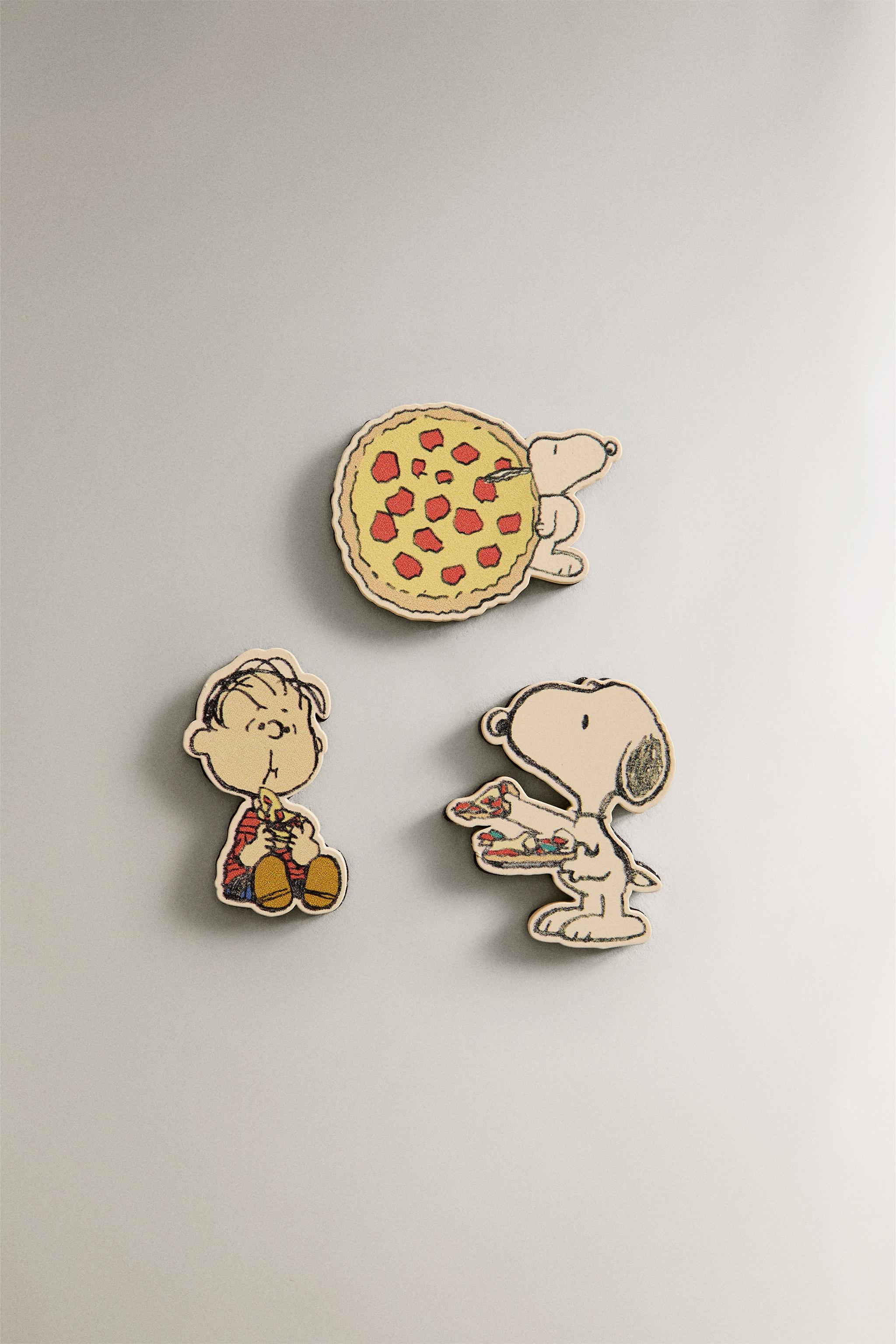 SET OF CHILDREN’S PEANUTS™ PIZZA MAGNETS (SET OF 3) Zara Home