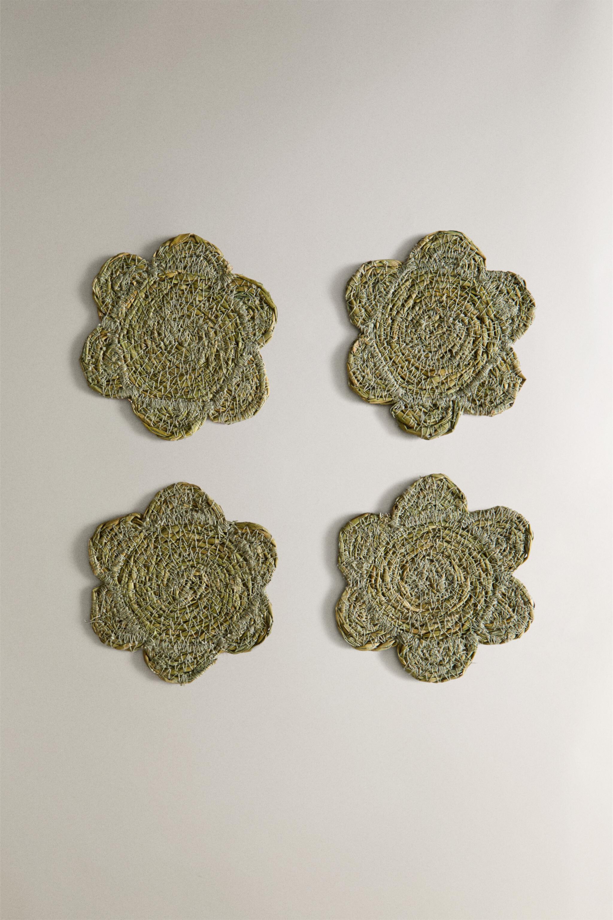 SET OF SEAGRASS COASTERS (SET OF 4) Zara Home