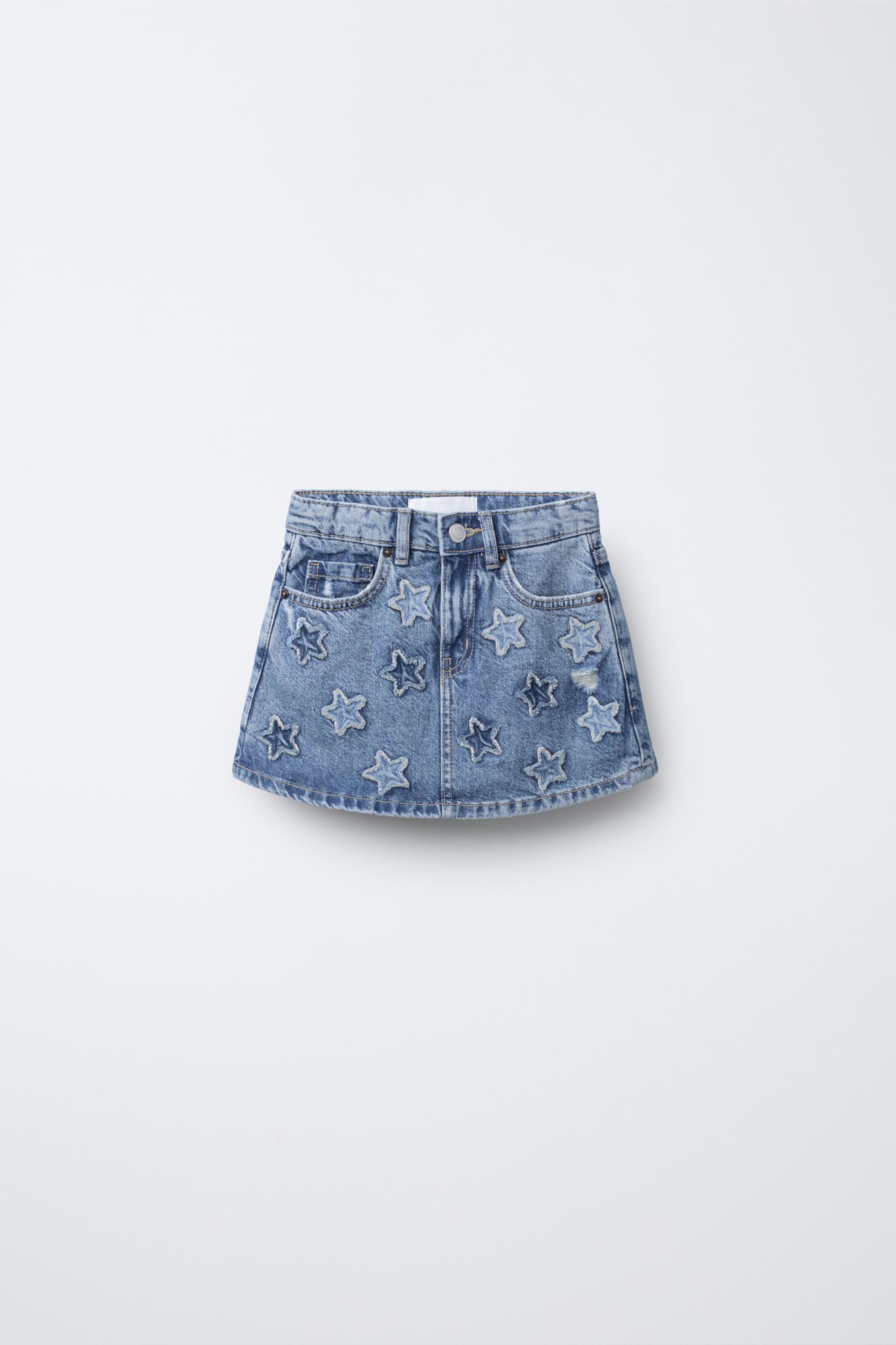 STAR DENIM SKORT Zara