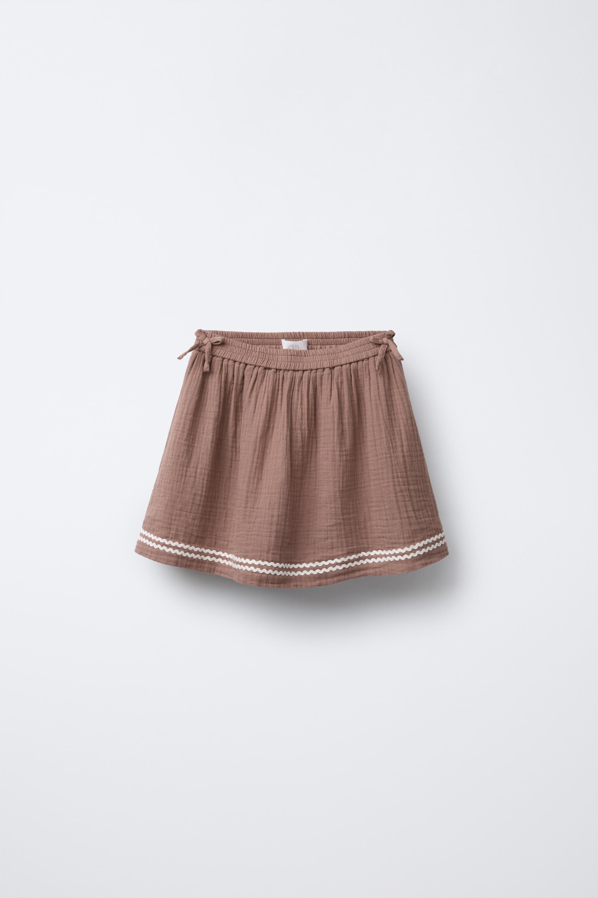 TEXTURED BOW SKORT Zara