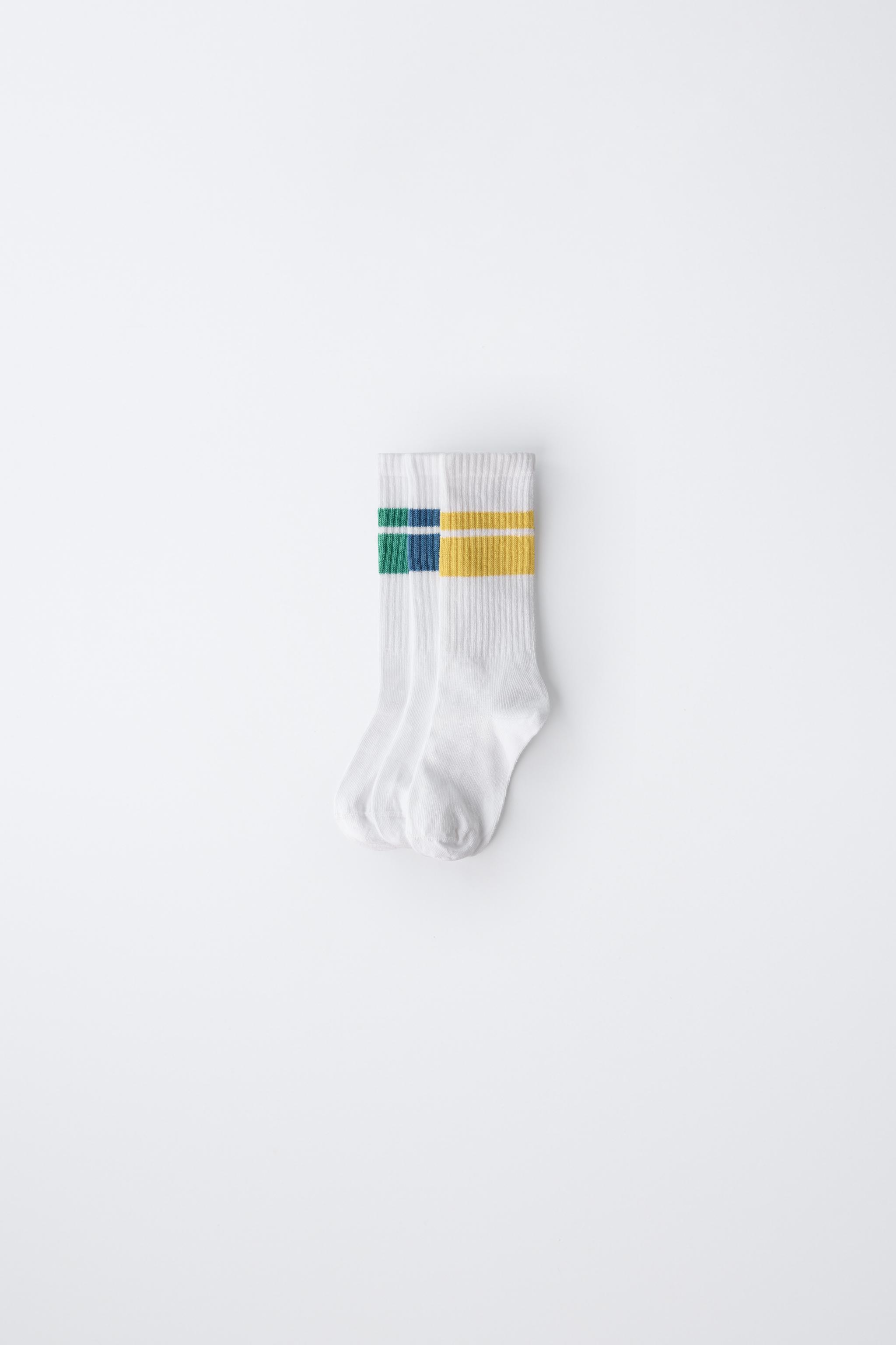 THREE-PACK OF STRIPED SOCKS Zara