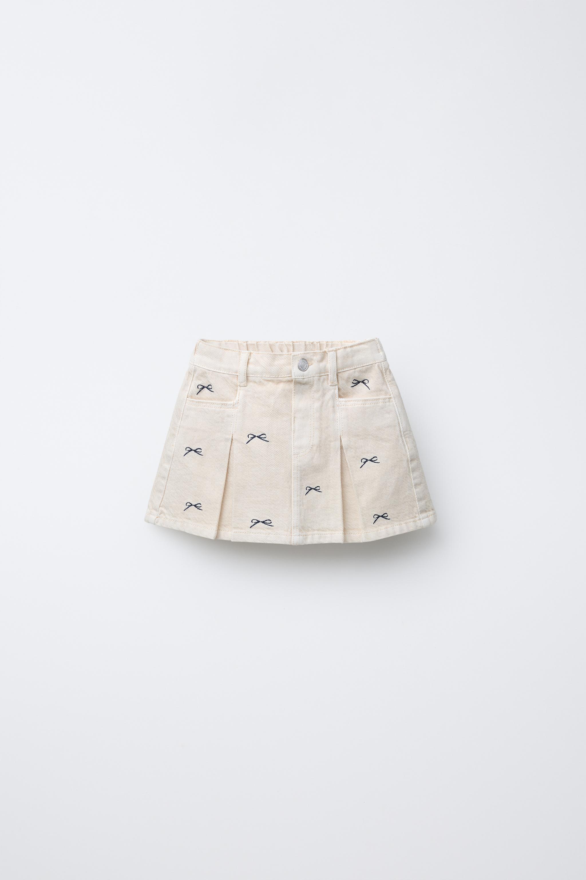 TWILL BOW SKIRT Zara