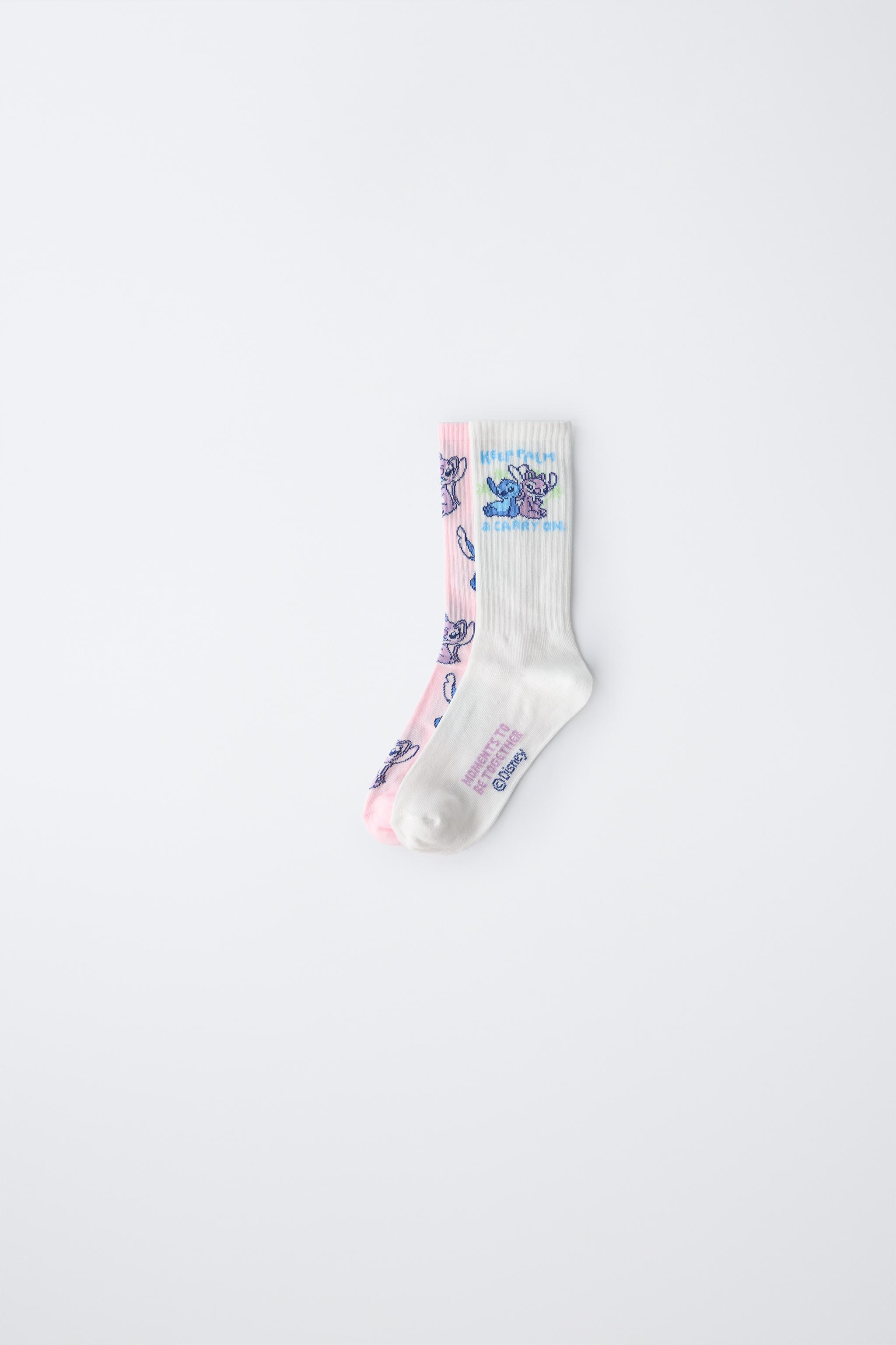 TWO-PACK OF LILO & STITCH © DISNEY KNEE-HIGH SOCKS Zara