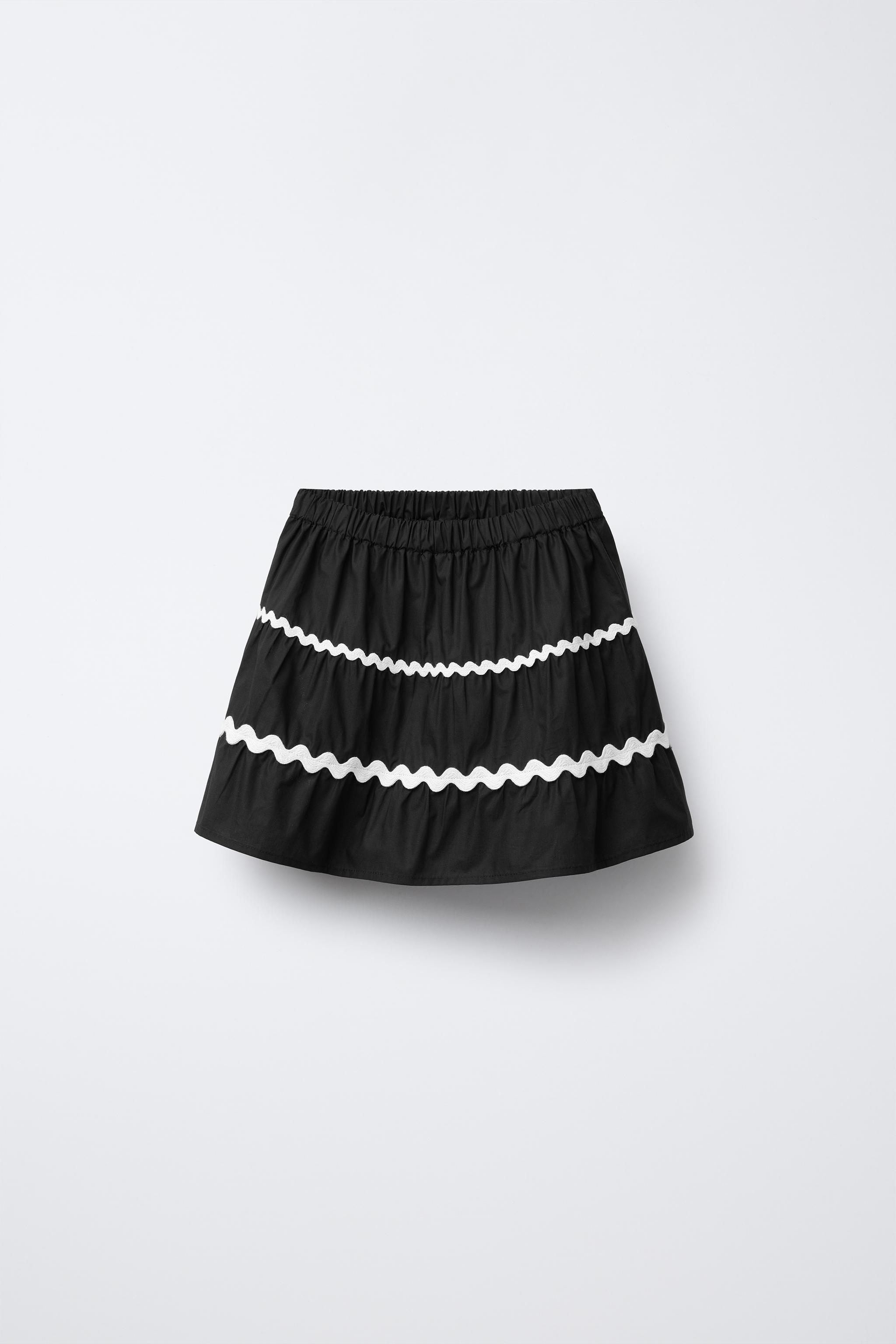 WAVE POPLIN SKORT Zara