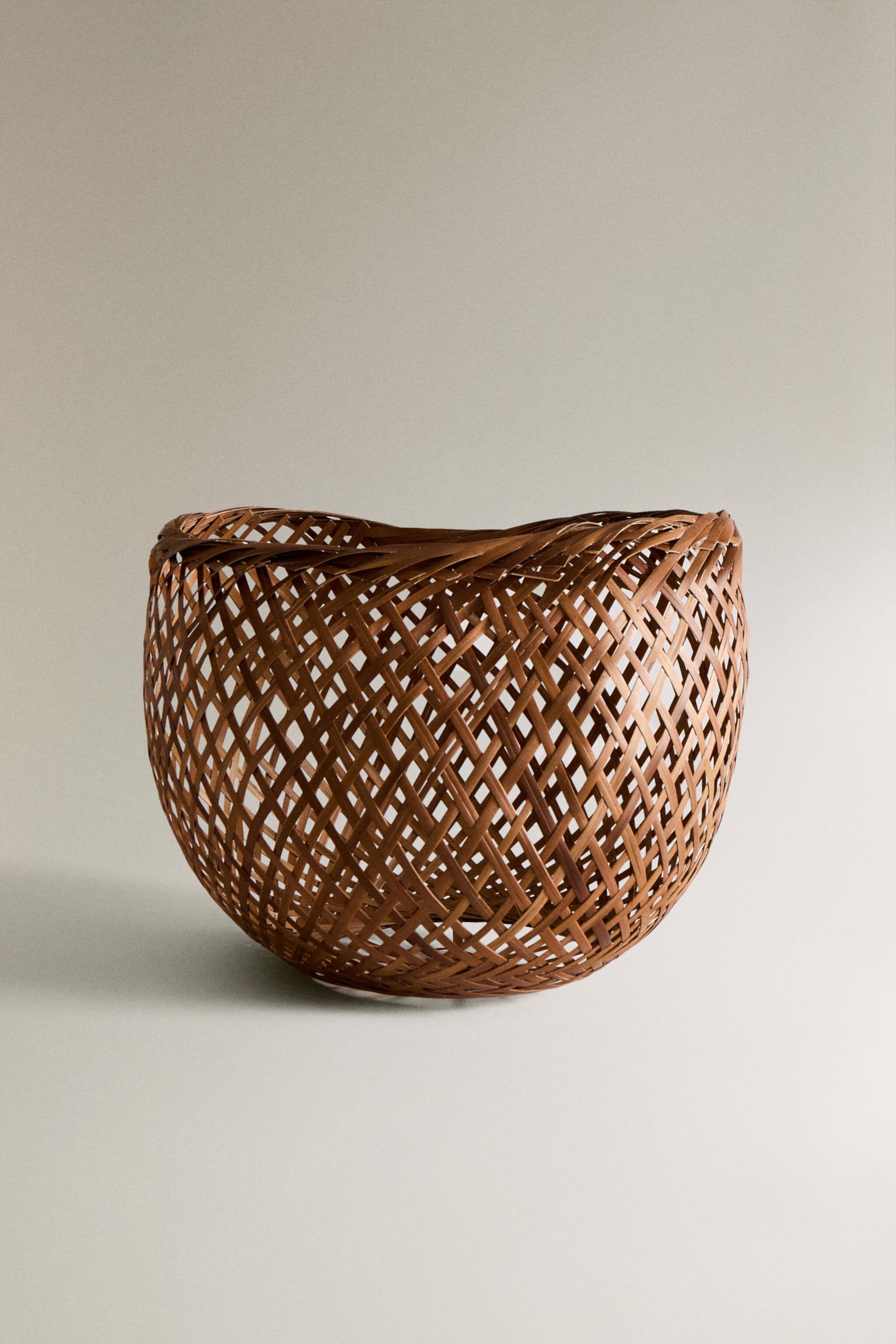 WOVEN BAMBOO BASKET Zara Home