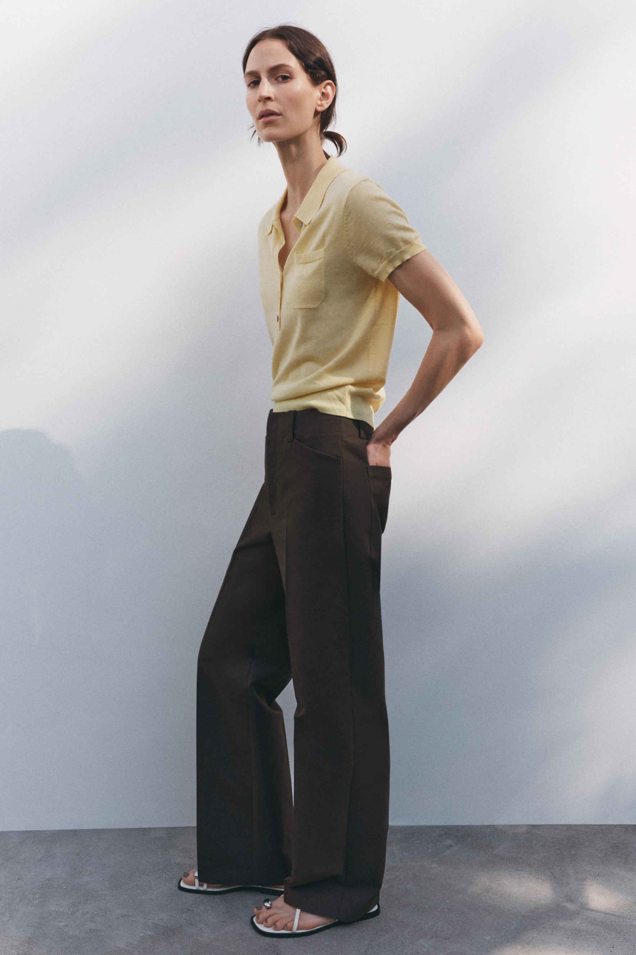 ZW COLLECTION STRAIGHT CHINO PANTS Zara