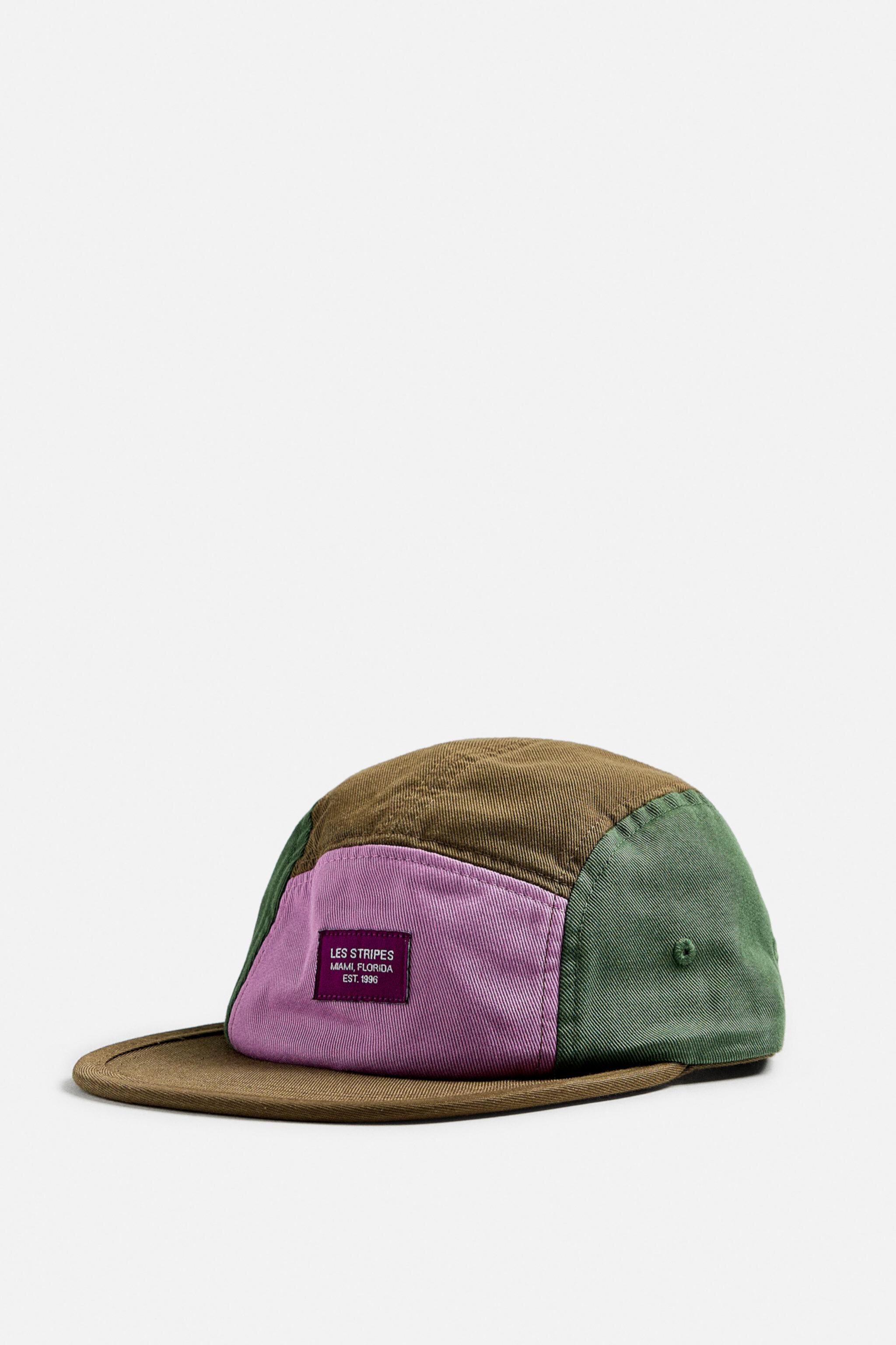 COLOR BLOCK FLAT-BRIM CAP Zara