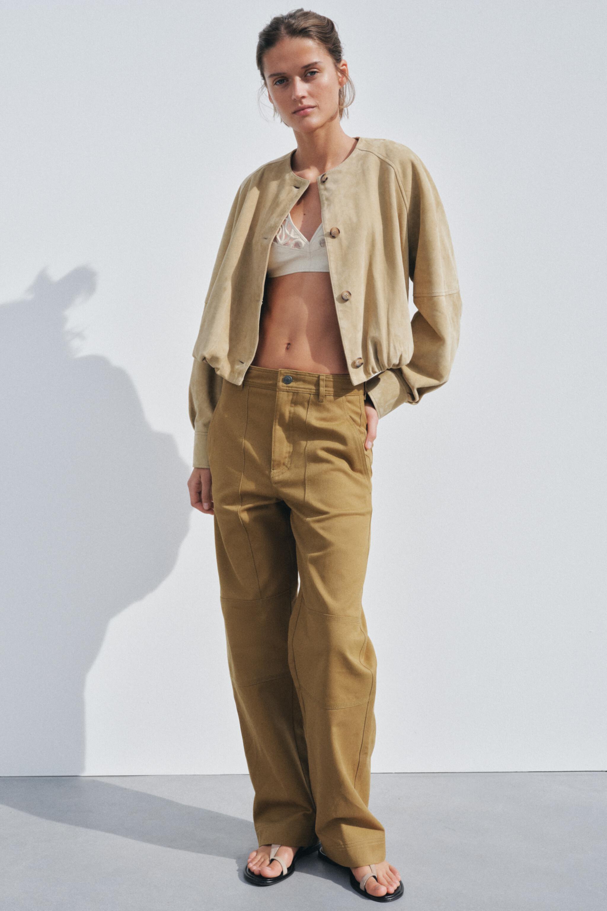 ZW COLLECTION TWILL PANTS Zara