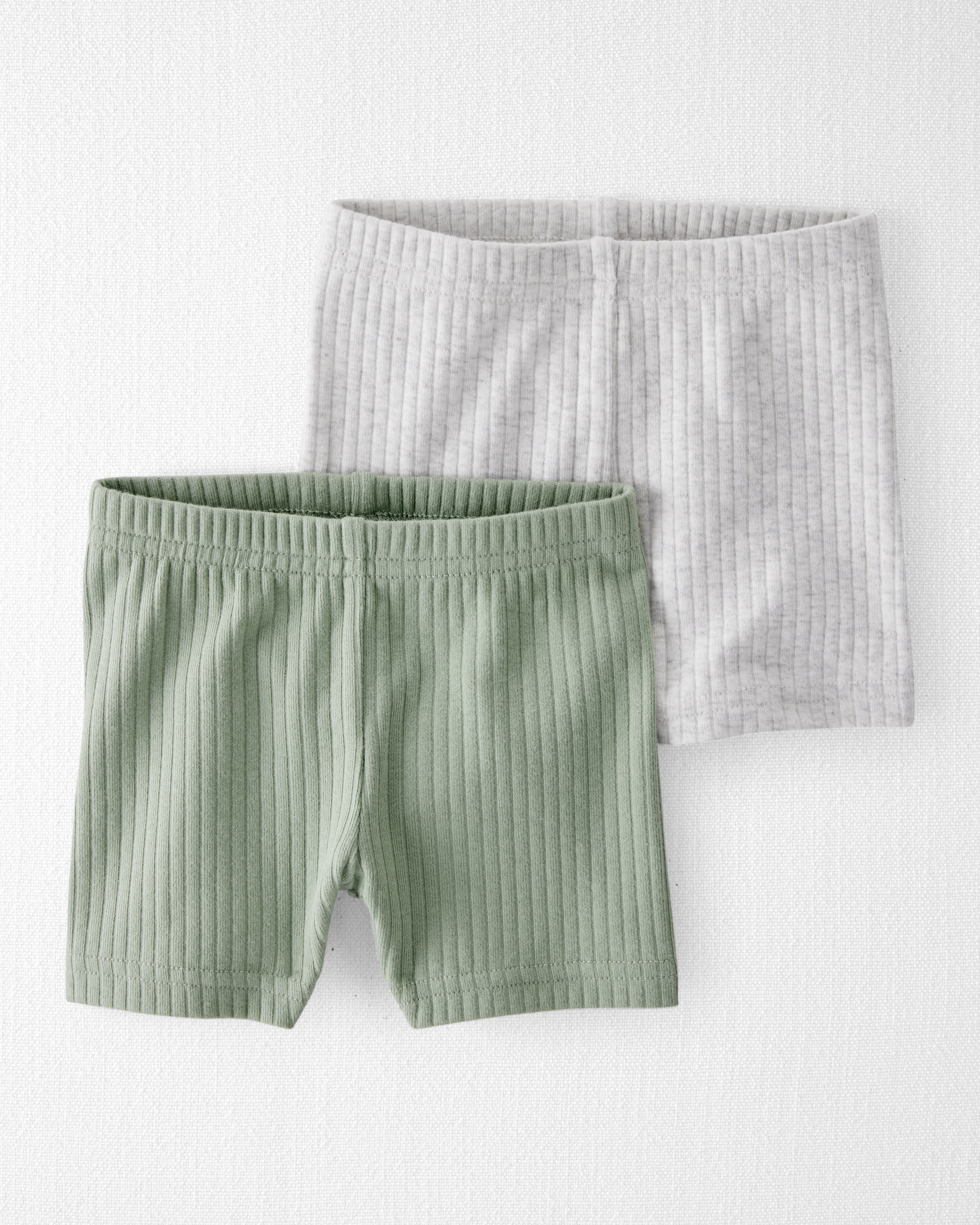 Baby 2-Pack Organic Cotton Ribbed Pedal Shorts Carter's