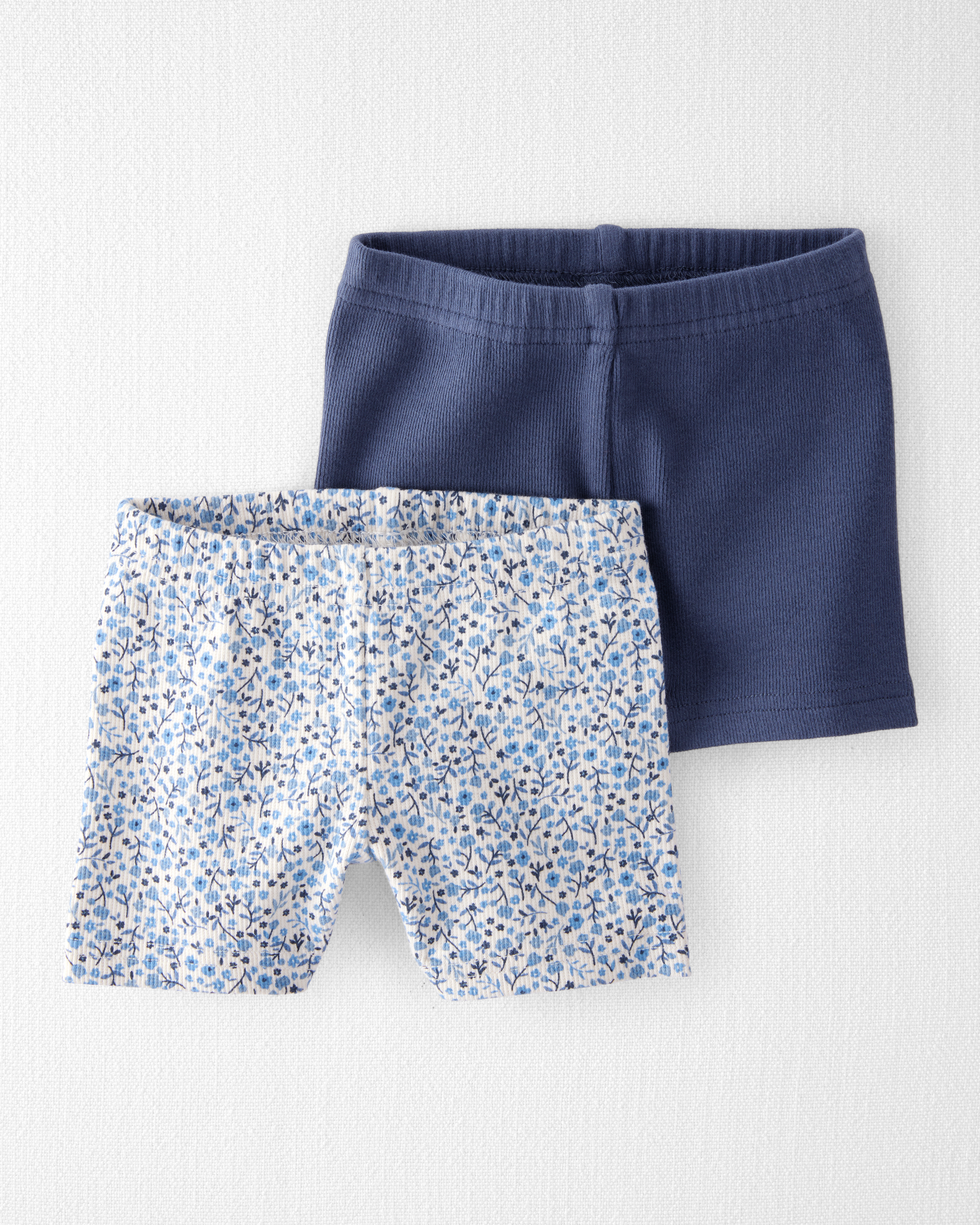 Baby 2-Pack Organic Cotton Ribbed Pedal Shorts Carter's