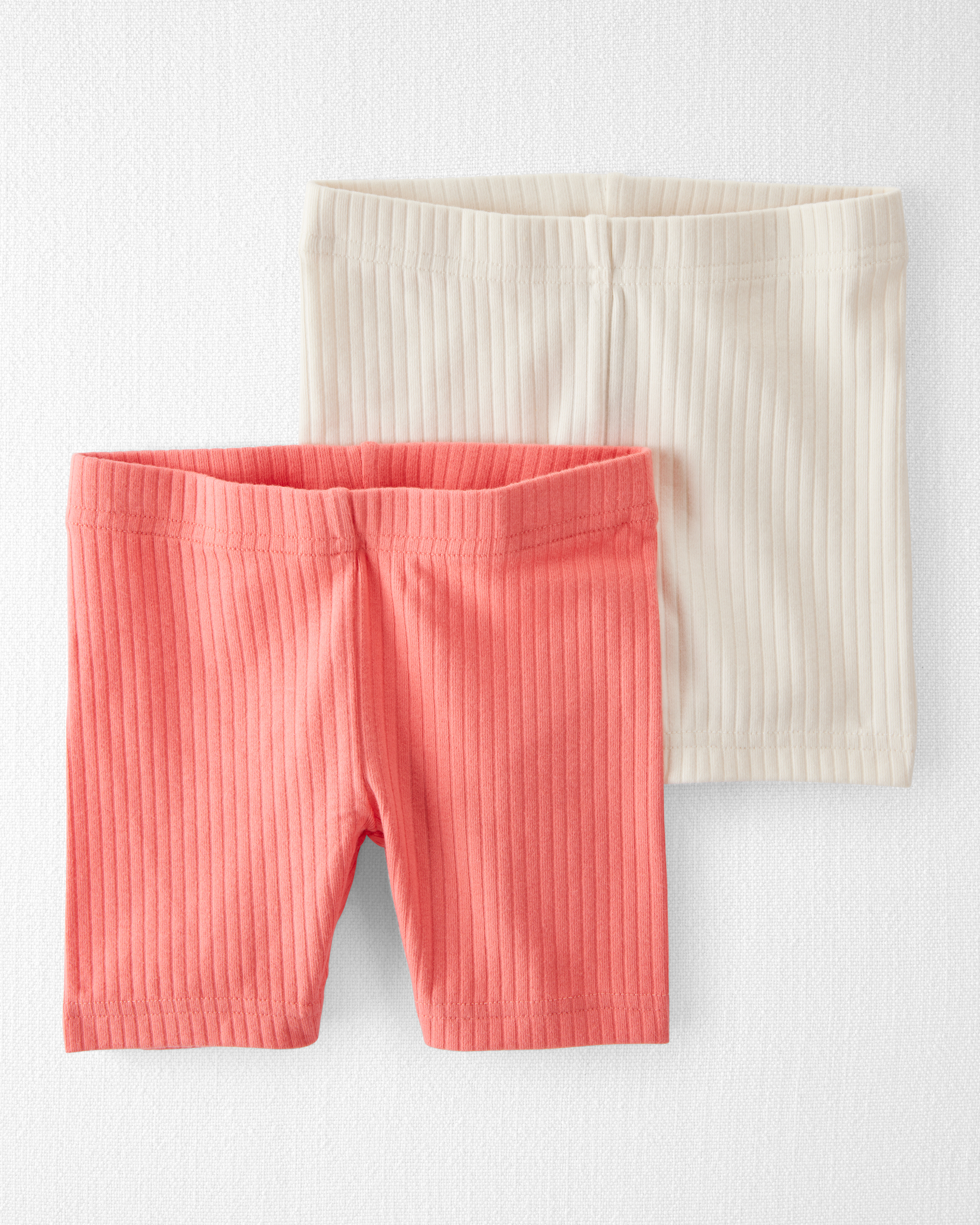 Toddler 2-Pack Organic Cotton Ribbed Pedal Shorts Carter's