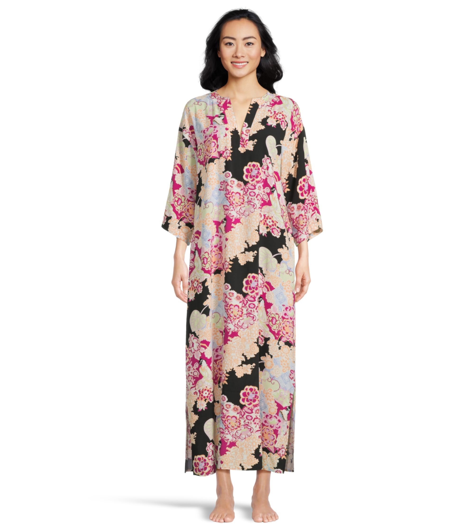 Geisha Garden Caftan Length 52" N by Natori