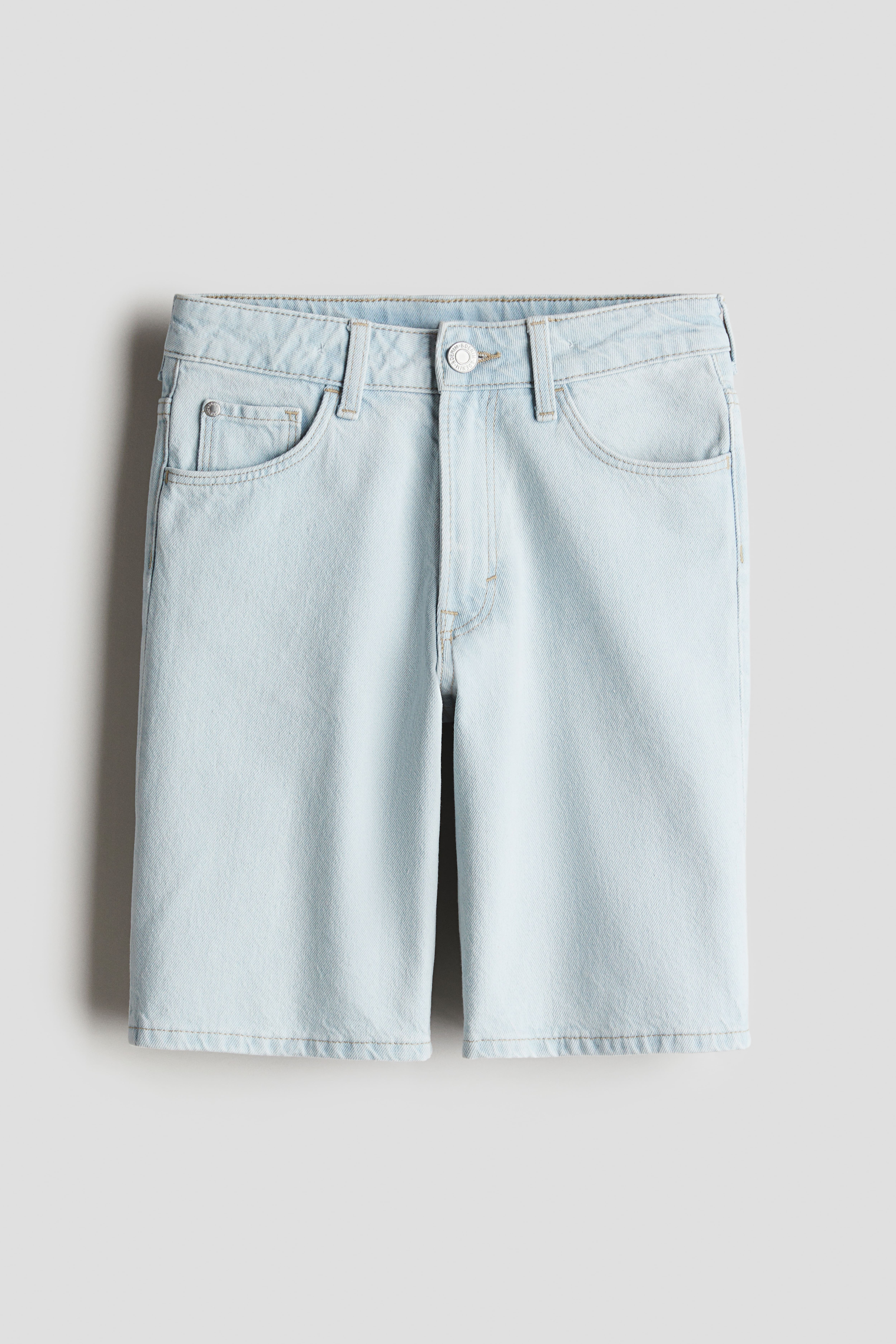 Loose-Fit Denim Shorts H&M