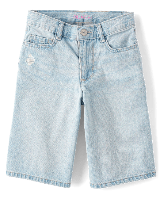 Girls Denim Midi Shorts The Children`s Place