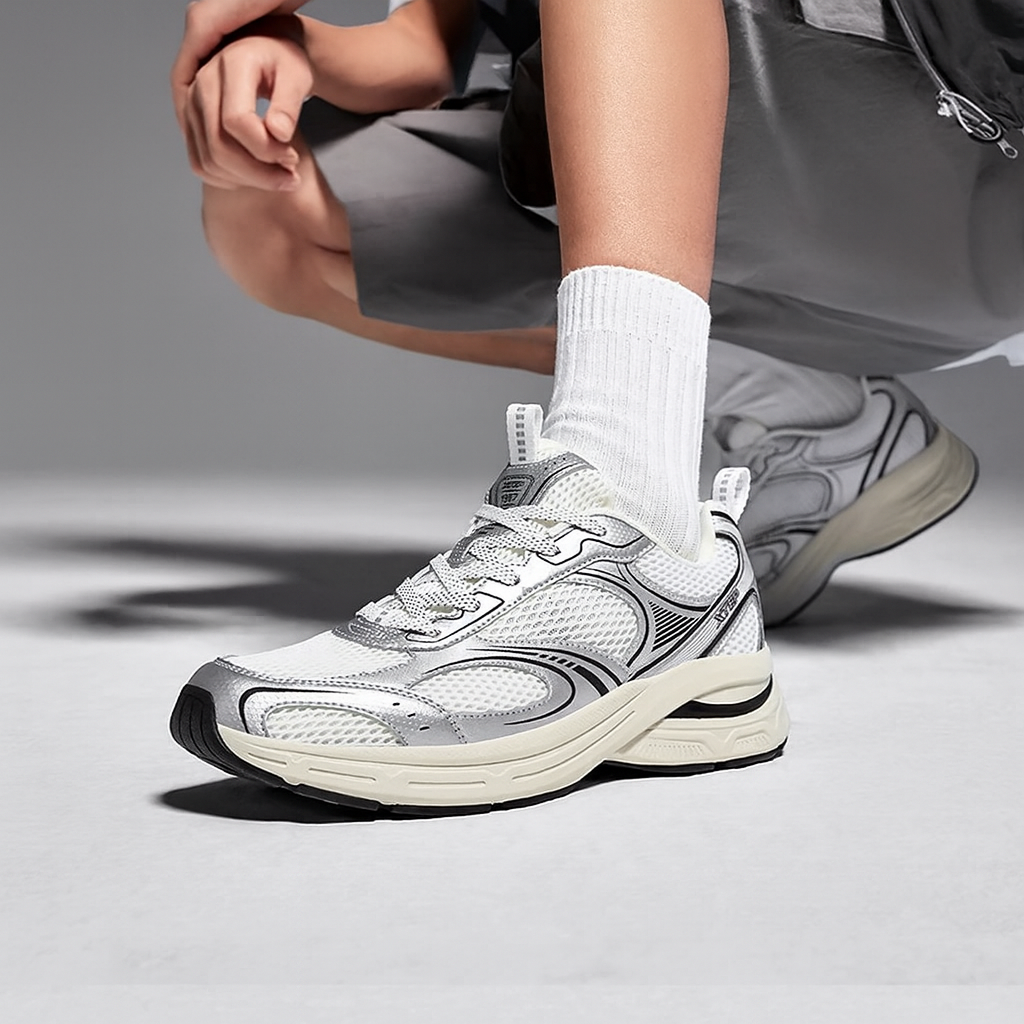 Кроссовки XTEP Starry 2 Retro Dad с ретро-дизайном и комфортной подошвой XTEP – фото 3